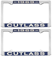 License Plate Frame 1969 Cutlass