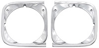 Headlamp Bezels for 1972 Chevy Chevelle, El Camino [Pair]