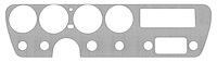 KR20037 Dash Insert for 1966 Pontiac GTO with A/C [Aluminum]