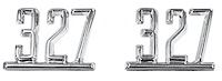 PZ00046-PR Emblem, Fender, 1965-67 Chevelle/El Camino, 327, Pair