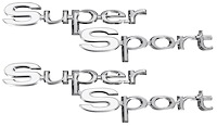 "Super Sport" Quarter Panel Emblems 1967 Chevelle/El Camino