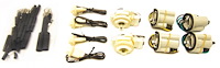 Headlight Socket Pigtail Kit 1980-1987 GM C10, C20, C30 Truck, Suburban (Dual Square Headlights)