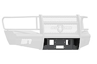 406V-WP Vaquero Winch Plates, Front, Satin Black, 2006-2009 Dodge Ram 2500/3500/4500/5500