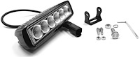 CREE LED Single Row Light Bar with Chrome Light panel [6 in. Straight]