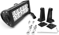 CREE LED Double Row Light Bar with Chrome Light Panel [6 in. Straight]