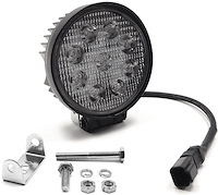 CREE LED Spot Light [4.5 in. Round, Bracket Mounted, Black]