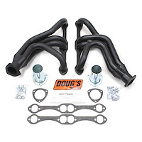 Black Hi-Temp Coated Headers 1955-1957 Small Block Chevy 265-400 1-5/8" Tube Diameter