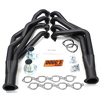 Black Hi-Temp Coated Headers 1955-1957 Big Block Chevy 572 2-1/8" Tube Diameter