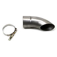 Electric Exhaust Cutout with 3.0 in. Stainless Steel Turn-Down Outlet