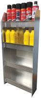 4-Tier Aerosol/Oil Cabinet 16.500 in. W x 36 in. H x 6 in. D