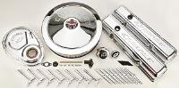 Small Block Chevy Chrome Dress-up Kit w/Bowtie 1958-1986 Small Block Chevy