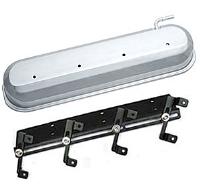 141-266 Die-Cast Slant-Edge Valve Cover Kit for GM Gen III/IV LS Engines w/o Logo [Polished]