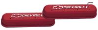 141-267 Die-Cast Slant-Edge Valve Covers for GM Gen III/IV LS Engines w/Raised Chevrolet Logo [Red]