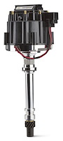 141-686 HEI Distributor w/Locked-Out Vacuum Advance for Chevy Small & Big Block Engines [Black Cap]