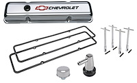 Chrome Valve Cover Kit for 1958-1986 Small Block Chevy