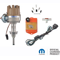 Electronic Distributor Conversion Kit for Chrysler 413-440 [With Control Box, Tan Cap, Mopar Emblem]