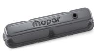 Stamped Steel Tall Valve Covers for Small Block Chrysler LA Engines [Shark Gray]