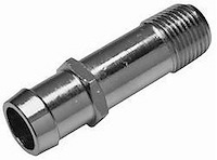 Chrome Heater Hose Fitting Small Block/Big Block Chevy 3/4" NPT to 3/4" Hose