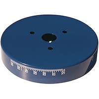 Aluminum Harmonic Balancer Cover for Small Block Chevy with 8" Balancer in Blue