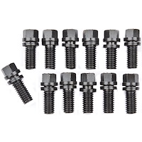 Wedge-Locking Header Bolts for Small Block Chevy, Big Block Mopar, AMC, Buick, Oldsmobile, & Pontiac in 3/8" x 3/4" Long