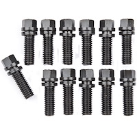 Wedge-Locking Header Bolts for Small Block Chevy, Big Block Mopar, AMC, Buick, Oldsmobile, & Pontiac in 3/8" x 1" Long