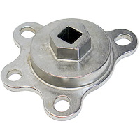 Stainless Steel Engine Rotation Adapter for Chevy and Ford V8 [Bolts to Harmonic Balancer]