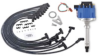 66941BM Race-Series HEI Distributor Kit w/o Vacuum Advance for Chevy Small Block Engines [Blue Cap]