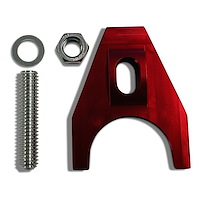 Heavy Duty Stud-Mount Distributor Hold Down Clamp for Chevy V8 & V6 Engines [Red]