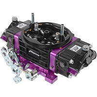 Race Series 650 CFM Drag Race Gasoline Carburetor w/2-Step Down-Leg Boosters [Black Teflon Finish]