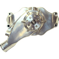 High-Flow Aluminum Short Water Pump Big Block Chevy in Polished Finish