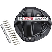 69503 Perfect Launch Differential Cover for GM 12-Bolt Truck Rear End [Black Aluminum]