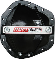Reinforced Aluminum Differential Cover with Perfect Launch Logo [Black, Magnetic Drain Plug]