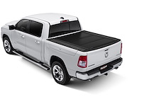 UX32011 Ultra Flex Hard Folding Cover, Fits Select Ram 5'7" Bed Crew Cab, w/ RamBox w/o, Black Track System, Black Textured