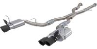 Screamer Twintronic Cat-Back Exhaust System 2018-2019 Jeep Grand Cherokee Trackhawk - Black Tips