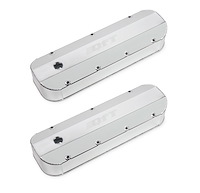 Fabricated Aluminum Valve Covers 1965-2000 Big Block Chevy 396-454 Silver