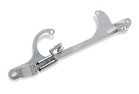 Throttle Return Bracket Lokar-Style Cable Fits 4150/4160 Carburetors - Clear Finish