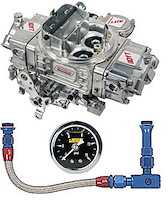 Cast Aluminum Carburetor Kit Includes: 650 cfm Carburetor with Mechanical Secondaries