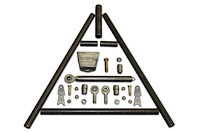 Pro Series Wishbone Kit, Weld-On Chassis Mounts