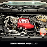 115030012 Intercooler Kit - Water to Air GM 3.0L Duramax LM2 - Red