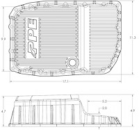 128051610 2007-2020 GM w/ 6L80 Heavy-Duty Cast Aluminum Transmission Pan (Brushed)
