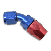 Full Flow Hose End 45-Degree (Swivel)