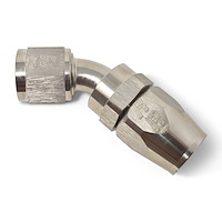 Full Flow Hose End 45-Degree (Non-Swivel)