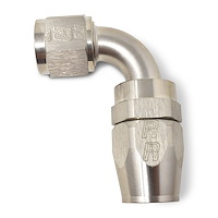 Full Flow Hose End 90-Degree (Non-Swivel)