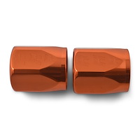 Full Flow Hose End Socket [Orange Anodized Mirror Finish]