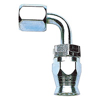PowerFlex Steel Hose End 90-Degree