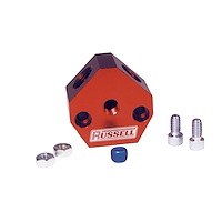 Billet Aluminum Y-Block 3/8" NPT Female Single Inlet