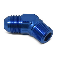 AN to NPT Adapter Fitting 45-Degree