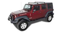 SG59 SG Roof Rack System, 2020-2022 Jeep Gladiator, Two Bar System, Includes, Black Vortex Crossbars, 4 Leg Kits