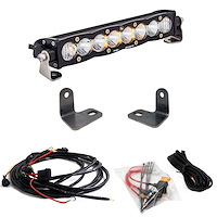 S8 10 in. Hood Mount Light Bar Kit for 2016-2018 Polaris RZR XP Turbo