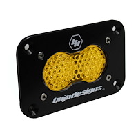 S2 Sport Black Flush Mount LED Auxiliary Light Pod [Universal]